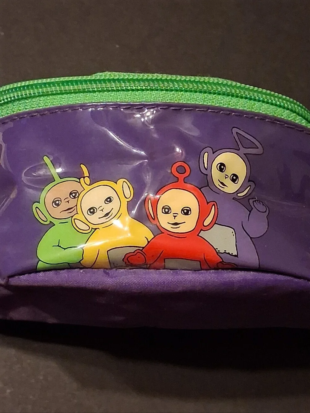 RARE!!! HTF Vintage Teletubbies Purple Fanny Pack Belt Bag